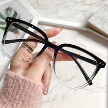 Lightweight Square Stylish Glasses With Lenses MPJD - Black - View 6