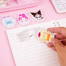 Sanrio 6Pcs Sanrio Kuromi Melody Osmanthus Dog-Shaped Eraser Set, Cute Pudding Dog Dog Dandruff Remover Set, Prize Batch Is Very Suitable For School Supplies, Offices, Dormitories, And Public Items. It Is Applicable To Various Scenarios And Is Perfect For Christmas, Thanksgiving, And Birthdays. It Is A Perfect Gift For Family And Friends.