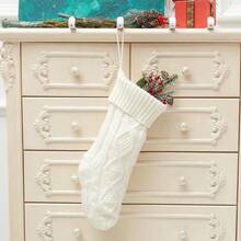 1 Stück/2 Stücke/4 Stücke gestrickte Weihnachtsstrümpfe, Raumdekoration zum Aufhängen, Treppenhaus-Dekoration zum Aufhängen, Weihnachtsbaum-Dekoration zum Aufhängen