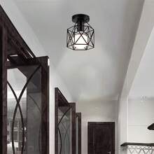 Nordic Style Pendant Light, Modern Minimalist Industrial Retro Creative Personalized Bar Hallway Bedside Bedroom Small Pendant Lamp - Multicolor - View 5