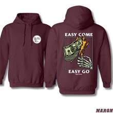 Rest Easy Hoodie - Easy Come Easy Go Skeleton Design Black Casual Wear Comfortable Sweatshirt For Men & Gift For Women Printed Unisex Soft And Warm Classic Fit High Visibility Green - 白色 - 查看 3
