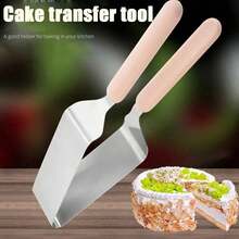 1 pieza Cortador de tarta profesional de acero inoxidable - Cortador y separador triangular para rebanadas perfectas, ideal para postres, fiestas de cumpleaños, pizza y tartas de queso - Multicolor - Ver 3
