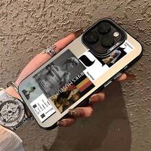 Vintage European Art Style Phone Case Compatible With IPhone 16 15 14 13 12 11 Pro Max X XR XSMAX 8 7 Plus, Matte Anti-Fall Protective Back Cover - الأسود - مشاهدة 6