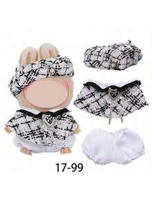 Clothes For Labubu,  Fried Shrimp Xiaochun Ye Starbuck 17cm Doll Outfit Set, Suitable For 1st And 2nd And 3rd Generation , Spring/Summer Collection, Birthday/Easter/Christmas Gift, Holiday Present (Only Clothes) - Multicolor - View 6