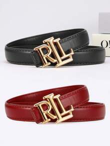 1/2pcs New Alloy Buckle Belt For Women's Simple Commuting Versatile Wide Belt With Jeans Jacket Korean Fashion Belt