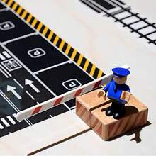 1 rouleau d'autocollants décoratifs, ruban adhésif créatif de voie ferrée de transport, rubans de masquage pour les arts et l'artisanat DIY, autocollants de ruban pour véhicule et voiture