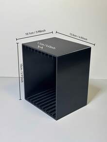 10-Disc CD/DVD Storage Rack, Transparent Desktop Disc Organizer, 160mm Height