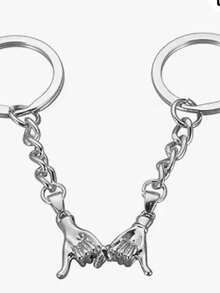 1 par, llavero personalizado para parejas, iniciales personalizables, romántico, grabado con láser, adecuado para llaves, bolsas, colgantes, se puede usar como regalo, Día de San Valentín, Halloween, Navidad