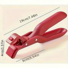 2 piezas de pinzas multiusos de cocina, soportes para ollas resistentes al calor y antideslizantes aptos para Instant Pot, microondas, freidora de aire - Herramientas de cocina esenciales en rojo y verde