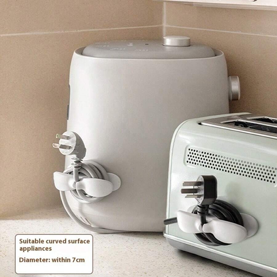 Clips organizadores de cables, soporte de cables montado en la pared, clips adhesivos para cables para uso en cocina, hogar y oficina