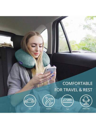 Shaped Kussen Slow Rebound Memory Foam Travel Office Nap Car Neck Sleeping Cervical Airplane Wind Student Com Tafel view 2