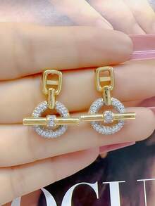 新款女士不锈钢手链，时尚OT扣，奢华珠宝，推荐奢华礼物 - 彩色 - 查看 3