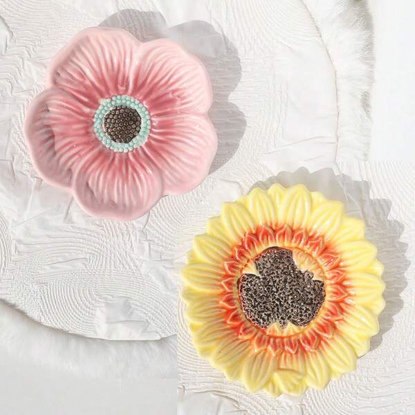 1pc Nordic Style Ins Cloud Ceramic Plate, Luxury Jewelry Storage Tray, Asymmetrical Shaped Colorful Cloud Tray, Earring Ring Display Holder, Entryway Key Organizer, Jewelry Storage Accessory