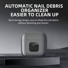 Portable Electric Nail Clippers Mini Nail Trimmer, Automatic With LED Light, USB Rechargeable 2 Speeds, Back Storage, 2 Colors Options, Automatic Nail Clippers For All Ages,Adults, Seniors, Perfect Gift For Women And Men Fingernail Cutter Father's Day Gift For Him, Dad Gifts 2025, Best Men's Fingernail Care Device