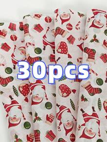 5/10/20pcs Christmas Tree Pattern Colorful Wrapping Paper, Size 19.69 X 13.78 Inches, Suitable For Wedding, Christmas, Birthday Gift Wrapping, Bouquet Filler, Party Favor And More