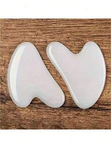 1 件天然树脂刮痧按摩工具，适用于面部、颈部、背部和全身按摩和清洁 - 彩色 - 查看 3