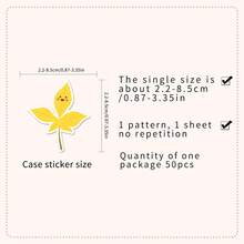 50Pcs Cartoon Fall Stickers Thanksgiving Stickers Leaf Stickers Pumpkin Stickers Animal Stickers Fall Decor Thanksgiving Stickers Thanksgiving Decorations Fall Decorations For Home Autumn Decor Vinyl Waterproof Stickers For Journaling Computer Scrapbook Luggage Water Bottle Phone - Multicolor C - View 3