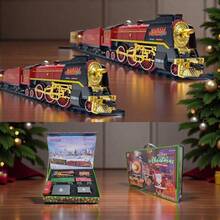 2025 Premium Christmas Train Set With Realistic Sounds & Smart Steam | 2-Hour Rechargeable Battery & Remote Control | Collectible-Grade Educational Toy For Kids 3-12 | Perfect Gift For Family Activities & Holiday Decor Christmas Decorations Toys Kids Toys  Halloween  Toys For Kids Toys For Girls Train Train Toy Thomas The Train Birthday Gift For Toddler Boys/Girls - Christmas Gift Box - View 2