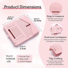 1 buc. Tavă perforatoare pentru cercei din lut polimeric cu mâner - Instrument de perforare precis pentru bijuterii lucrate manual, Instrument pentru cercei din lut polimeric - Esențial pentru meșteșuguri din lut DIY
