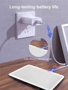 3-Mode Lighted Vanity Visor Mirror, Rechargeable Adjustable Brightness Touch Control Travel Makeup Mirror, Suitable For Trucks And SUVs - Style a - View 9