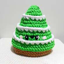 Crochet Christmas Tree Beanie - Festive Knitted Hat With Colorful Ornaments & Red Bow, Holiday Knit Cap For Women, Unique Christmas Knit Headwear