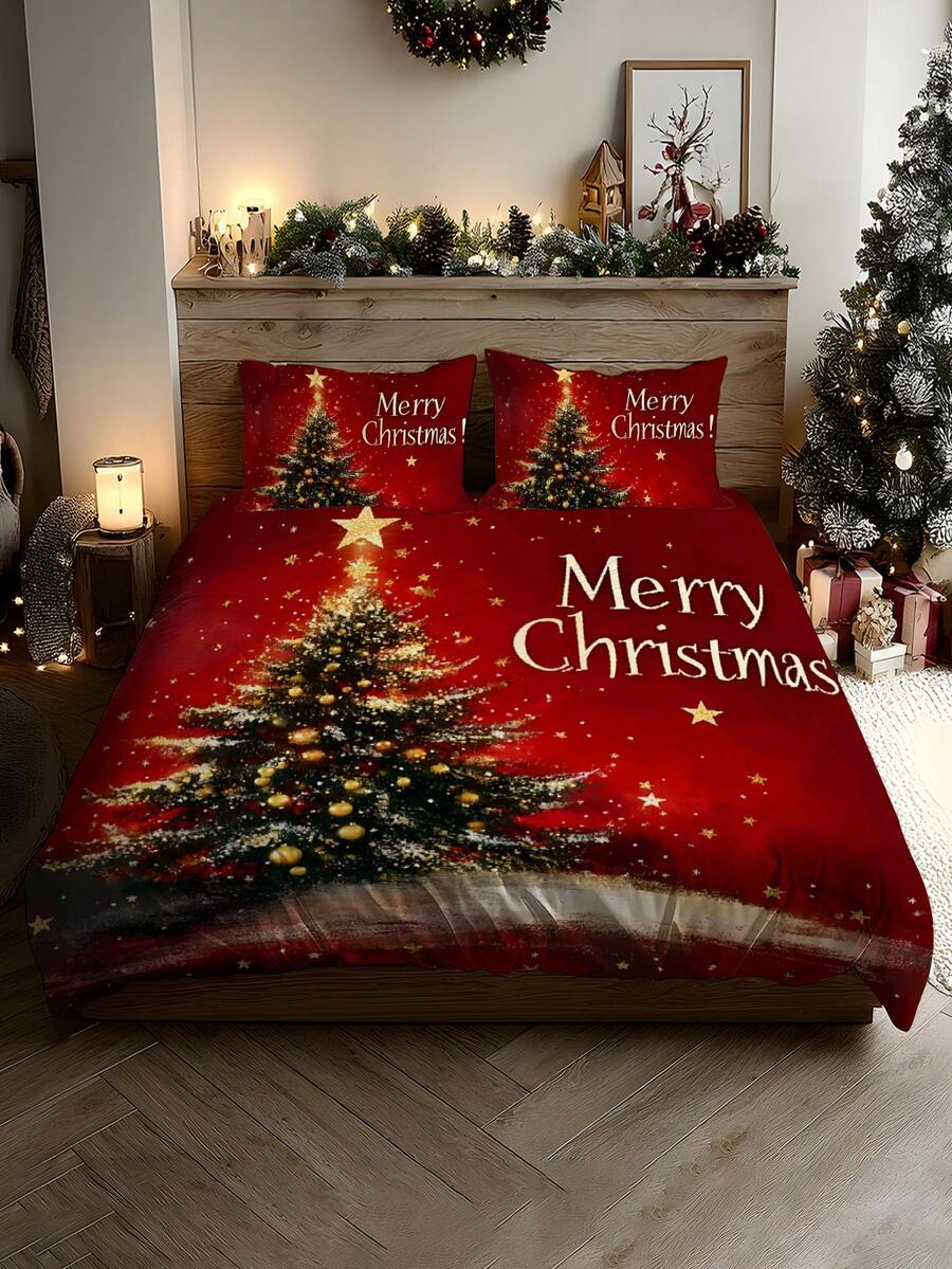 2/3pcs Bedding Set With Digital Printed Pattern, Soft And Comfortable, Suitable For Bedroom, Guest Room, Game Room, Hotel, School Dormitory - Multicolor - View 1