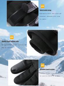 冬季防寒摩托车手套、战术狩猎全指徒步手套、滑雪防护运动手套、骑行登山手套、户外运动摩托车手套