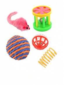 Basic Cat Toys For Raising Cats, Including Bell Balls, Bite Sticks, Sisal Toys, Bell Ringing Toys, Interactive Cat Toys, Cat And Mouse Toys, Pet Toys, Pet Supplies, Birthday Gifts, Halloween And Christmas Gift Sets. The Colors Of The Items May Vary, And The Styles Are Shown In The Picture