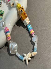 Cordón para teléfono con diseño de palmera adorable, pulsera con diseño de cachorro adorable, correa anti-pérdida para cámara CCD, accesorios de llavero