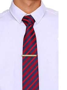 Erioctry 男士铜合金领带夹 简约领带夹 领带杆扣 领带夹 ... - 刮痕 - 查看 5