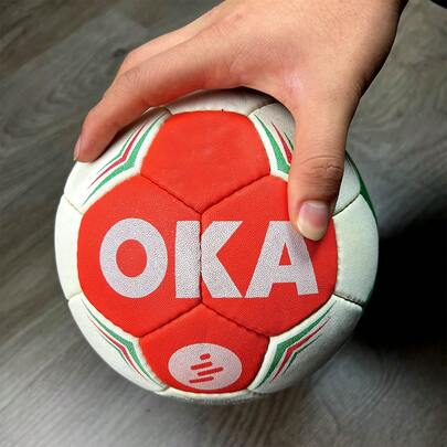 Balón De Handball Premium Tricolor Oka Cosido a Mano Texturizado Oficial Números 1, 2 y 3