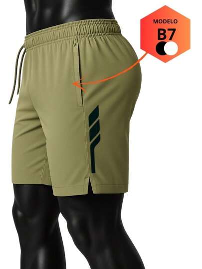 Bermuda Masculina para Academia e Praia – Bermuda Dry esportivo com Elastano - Poucas Unidades