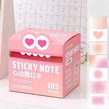 105pcs/Pack Pearlescent Transparent Memo Pad, Suitable For School Supplies, Gifts, Home Reminders, Highlighting, Note-Taking, Etc. - Multicolor - View 15