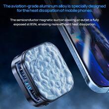REMAX RT-F15 Mobile Phone Radiator Magnetic Cooling Device Semiconductor Refrigeration Game Live Streaming Universal For Phones And Tablets Gunmetal Black - Gun Black - View 4