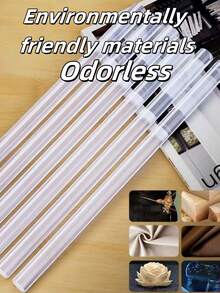 High - Viscosity Hot - Melt Glue Sticks. They Are Ultra - Clear, Have A Smooth Flow, Are Smokeless, Odorless, Non - Toxic, Compatible With Most Glue Guns, And Serve As Multi - Purpose Adhesives For Art, Crafts, And DIY Projects.