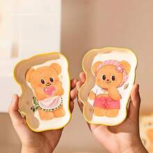 Cute Butter Bear Shaped Ceramic Dipping Sauce Dish, Appetizer Plate, Fruit Plate, Fries Plate, Snack Plate, Candy Dish, Cookie Plate, Trinket Dish, Suitable For Daily Use, Parties, Gifts - Multicolor - View 4