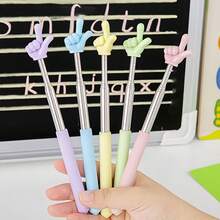 1pc Extendable Pointer Sticks, Stainless Steel Finger Pointers,Reading Assistance Tools, Assorted Colors (Blue, Purple, Yellow, Green, Pink)