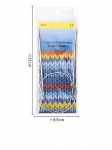 EDCUEBE7 1/9pcs Round Knitting Needle Set, 2mm-10mm Metal Fixed Cable Needles For Thick Blankets, Scarves, Hats, Socks, Gloves Knitting And Large Projects - Silver Grey. Suitable For Thanksgiving & Christmas Gifts - Multicolor - View 18