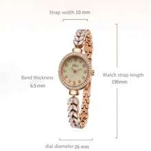 1pc Women's Watch, Elegant Luxury Fashion New Mermaid Tail Chain Watch, Fashionable Niche Luxury Ladies Quartz Watch With Rhinestones, Suitable For Daily Wear, Birthday/Holiday Gift - Gold - View 3