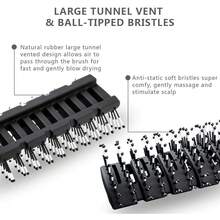 Juego de peine y cepillo universal de cuatro piezas para hombres y mujeres |   Set de Accesorios de Cuidado Personal y Belleza Adecuado para Cabello Grueso o Fino para Hombres y Mujeres, Viene con Mango Ergonómico, Cepillo y Peine para el Cabello. - 1 - Ver 6