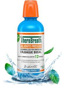 Enjuague Bucal - Sabor Menta Fresca, 473 ml, Combate El Mal Aliento Hasta Por 12 Horas, Sin Alcohol, Sin Ardor y Sin Colorantes Artificiales, Creado Por Dentistas. - paquete de 4 - Ver 2