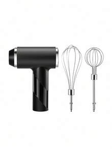 1个USB充电式无线奶油打蛋器，迷你手持电动打蛋器，双头可更换搅拌头，厨房电器 - 彩色 - 查看 11