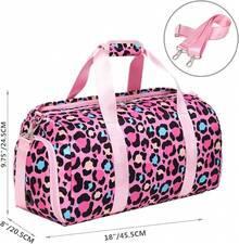 Bolsa Deporte Niña Unicornio Bolsa Deportiva Niña Bolsa Gimnasio Gym Bags Maleta Unicornio Niña Bolsa Danza Niña - rosa (leopardo rosa) - Ver 6