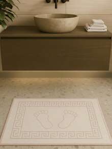 Feet Towel- 100% Organic Cotton For Bathroom 50x70cm - Organic & Soft & Quickly Retains Water & Made In Turkey - Pink - View 3