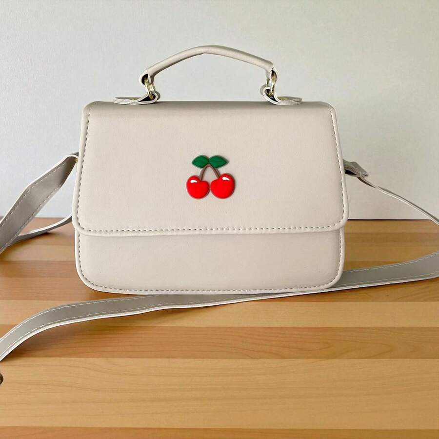 Super Cute Red Cherry Crossbody Bag For Kids - 離開 - 查看 1
