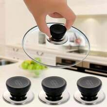 1pc Replaceable Universal Pot Lid Handle With Heat Resistant Cover Cap And Lid Head, Kitchen Cookware Pot Lid Accessories Accessory Kitchen Accessories Drawer Knobs Cutlery Set Cooker Top Cover Cooking Pot Set Pan Set Sh2405318579494111 Pots And Pans Set Saucepan Set Frying Pan With Lid (Special Note: Edges Are Sharp; Please Wear Gloves During Installation.) - Multicolor - View 2