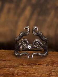 1 件章鱼触手形戒指，适合女性在海滩度假时佩戴 - 彩色 - 查看 15