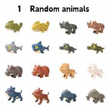 Tecforood 1/3/5/7/12款随机、不重复的恐龙咬手指玩具模型可供选择。这些模型造型生动逼真，采用防摔材质，拥有多种恐龙动物造型（适合用作展示挂件/桌面摆件）。咬手指的细节提升了互动乐趣（提升了游戏体验）。