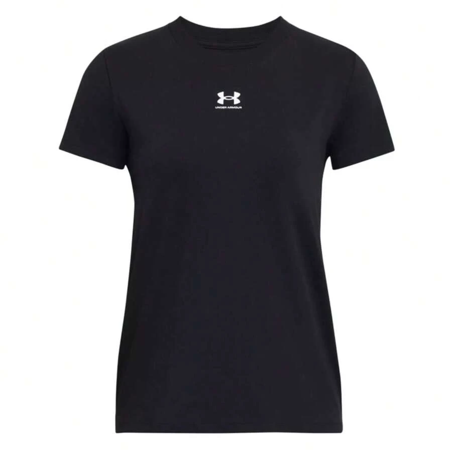 Under Armour Rival Women's Short Sleeve Black - Black /  / White - View 1