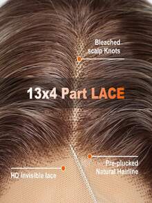 Ombre Brown Roots Ash Blonde Body Wave Lace Front Wigs Human Hair Pre Plucked Invisible Knots 13x4 HD Transparent Lace Frontal Wigs For Women 180 Density Lace Closure Wigs Human Hair Water Wave Glueless Wigs With Baby Hair True To Length